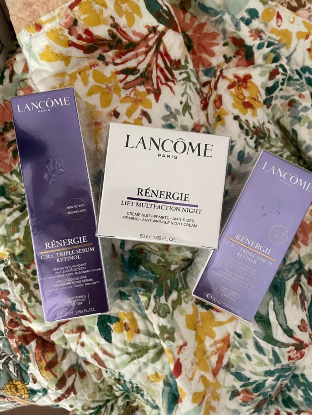 LANCÔME: Rénergie Lift Multi-Action Night Cream & C.R. Triple Serums! BNIB